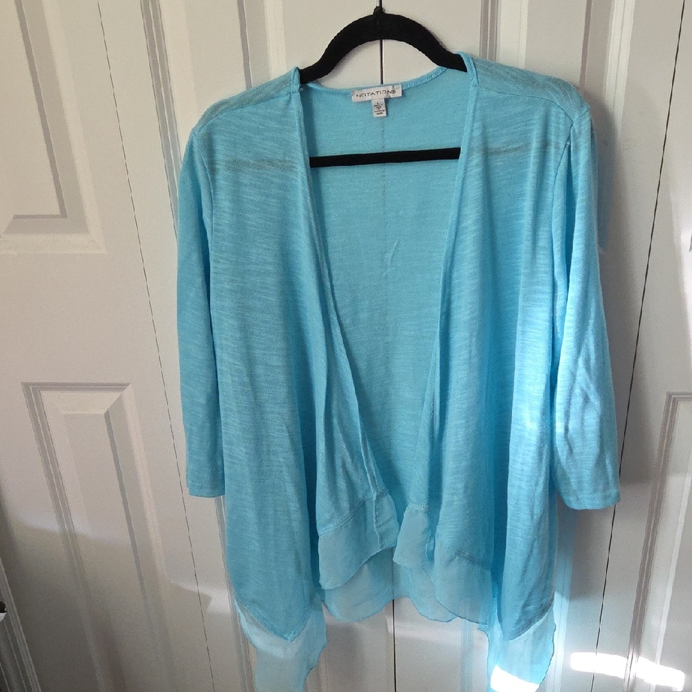 Notations Sky Blue Women's Cardigan